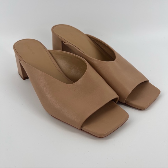 Vince Shoes - Vince Cachet Leather Slide Sandals - Nude Size 10 - GUC - Minimalist Luxury